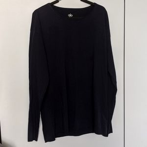 Alo long sleeve navy blue
